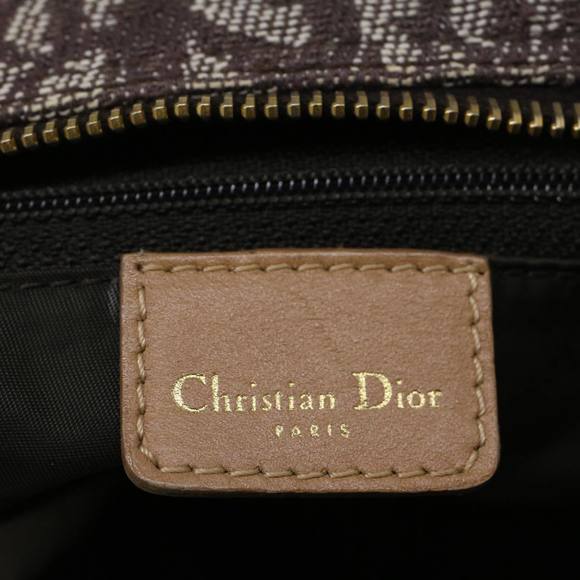 CHRISTIAN DIOR Trotter Canvas Boston Bag Beige Brown Auth 58623 - Picture 16 of 16